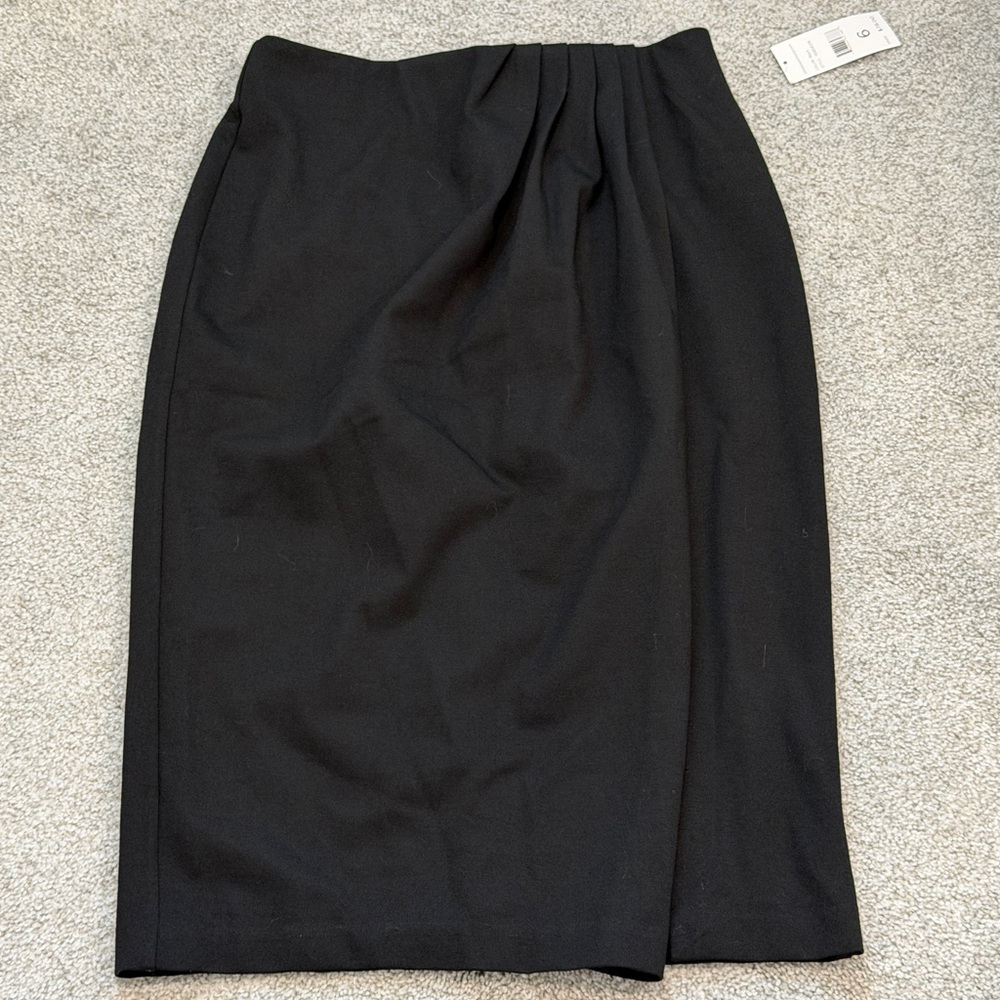 NWT Women's Black Skirt Size 6, Ladies Rafaella Pencil Skirt